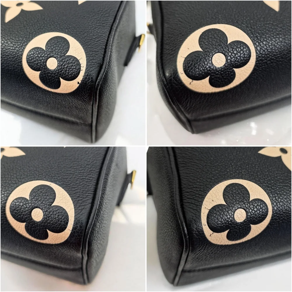 Louis Vuitton Speedy Bandouliere 25 Bicolor Empreinte Black Crossbody Bag